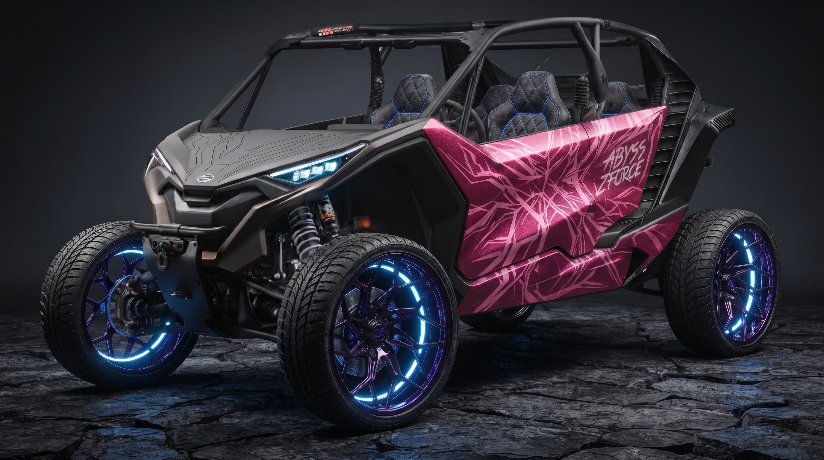 DUBS Abyss Pink — CFMOTO ZFORCE Z10 Full Wrap Kit KGFX graphics kit