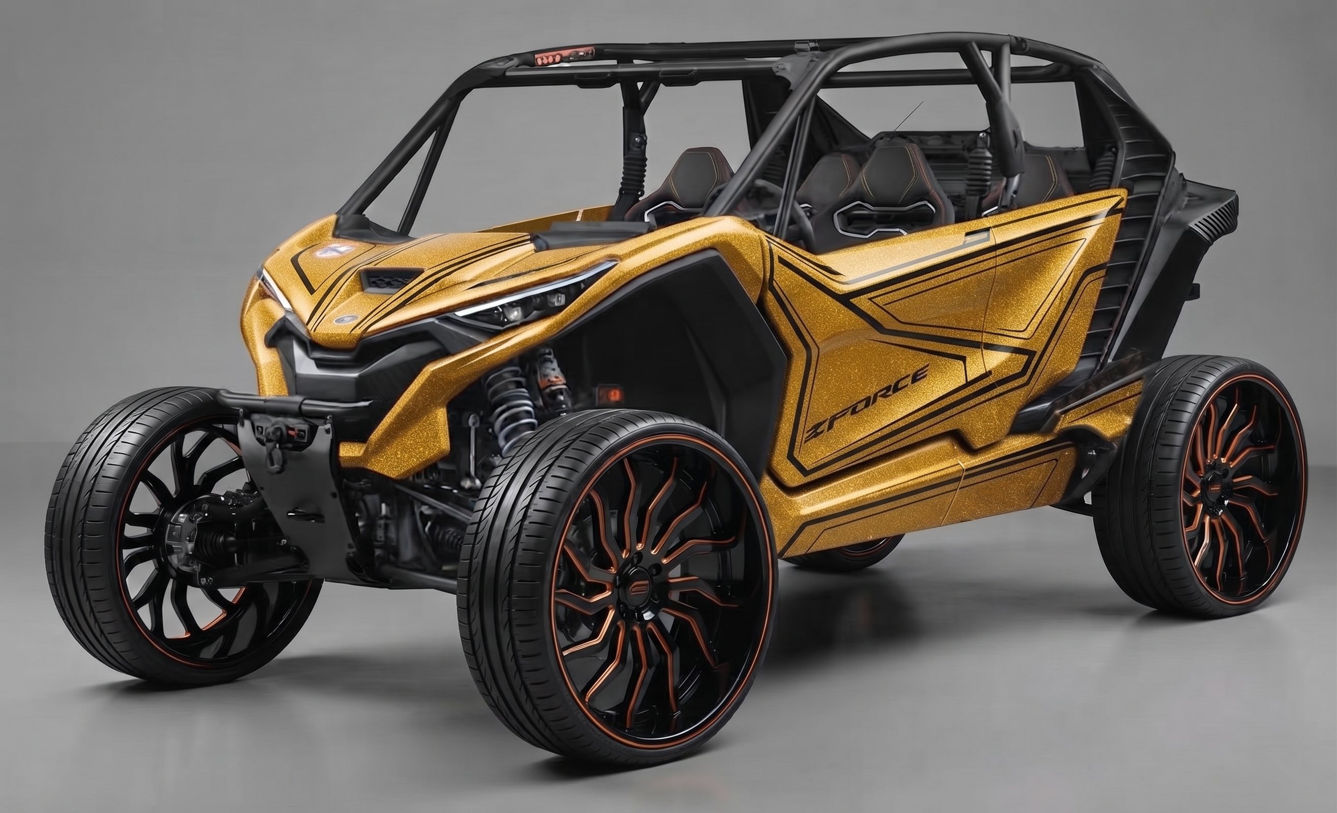 DUBS Gold — CFMOTO ZFORCE Z10 Full Wrap Kit KGFX graphics kit