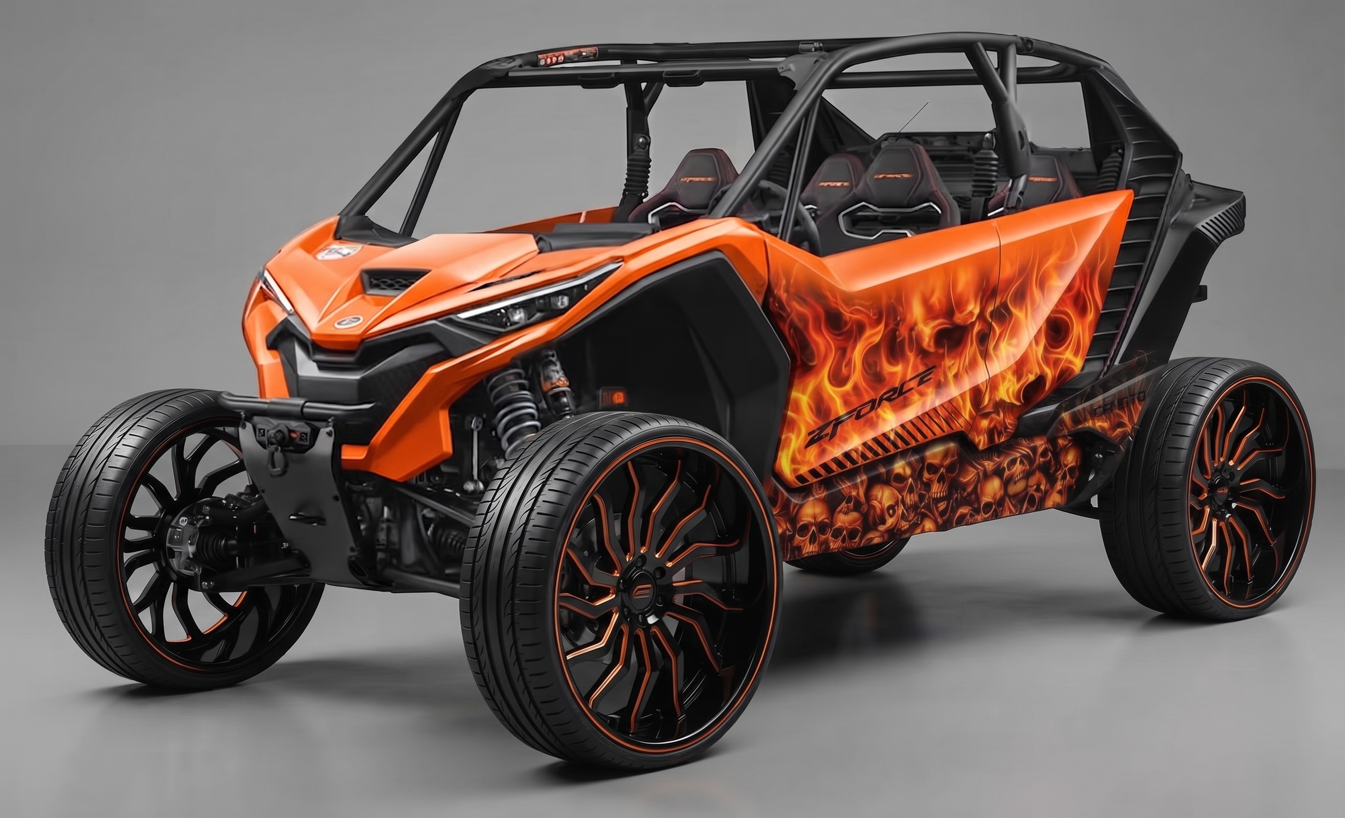 DUBS Inferno — CFMOTO ZFORCE Z10 Full Wrap Kit KGFX graphics kit