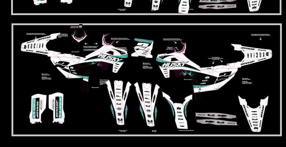 + ( graphics kit on a Husqvarna FC / TC / TE / FE