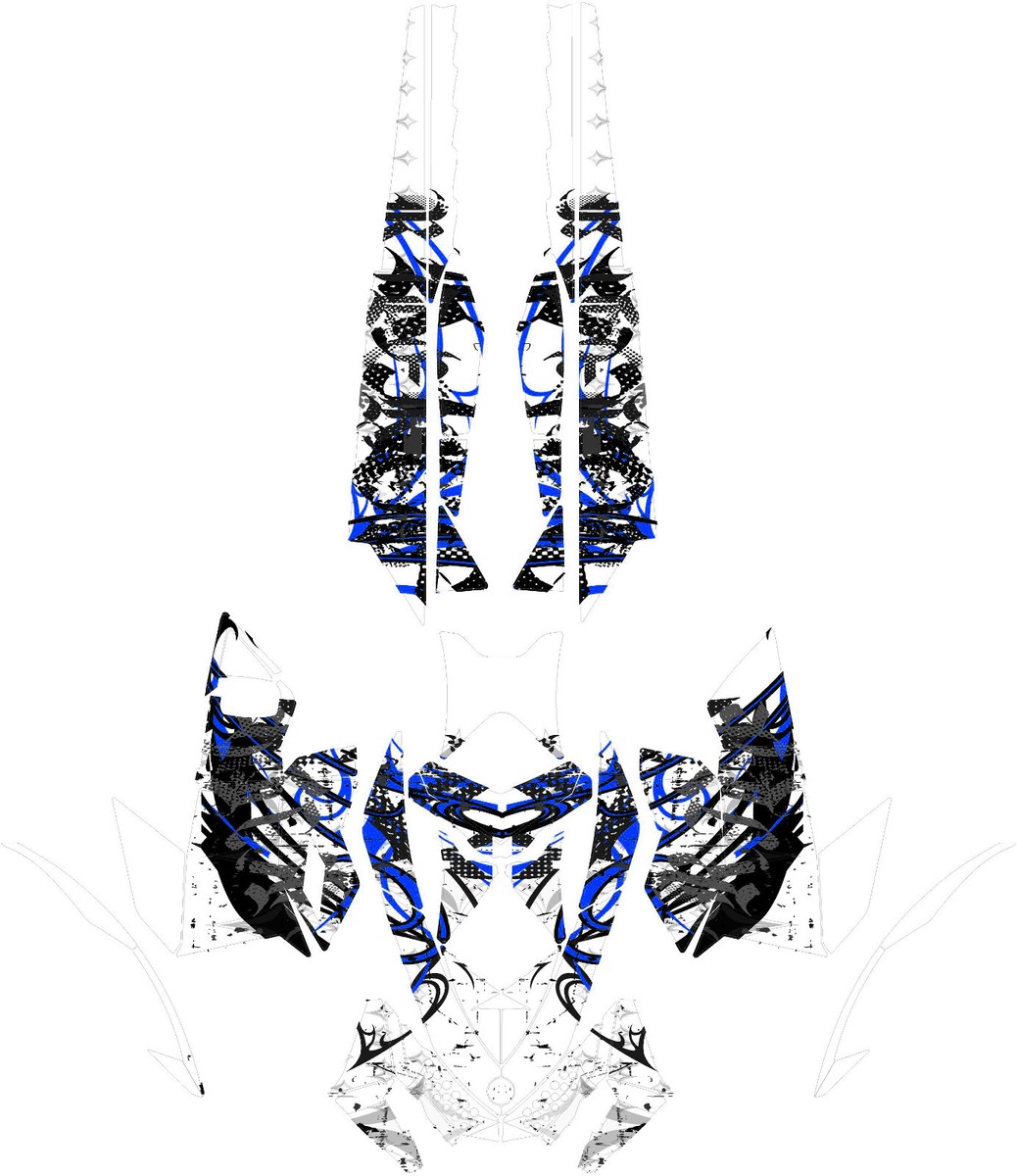 Custom graphics kit on a Ski-Doo REV XP