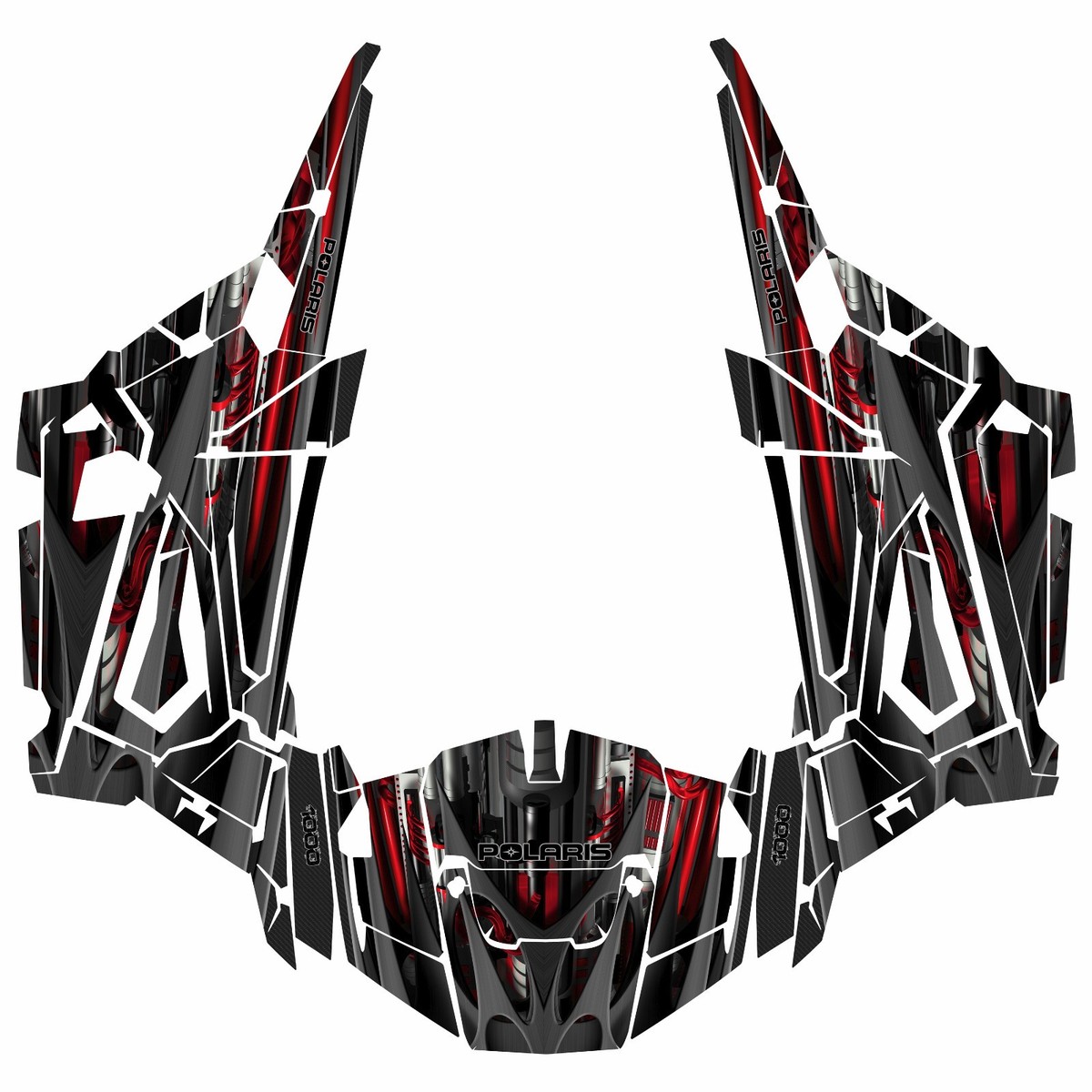 Loaded graphics kit on a Polaris RZR