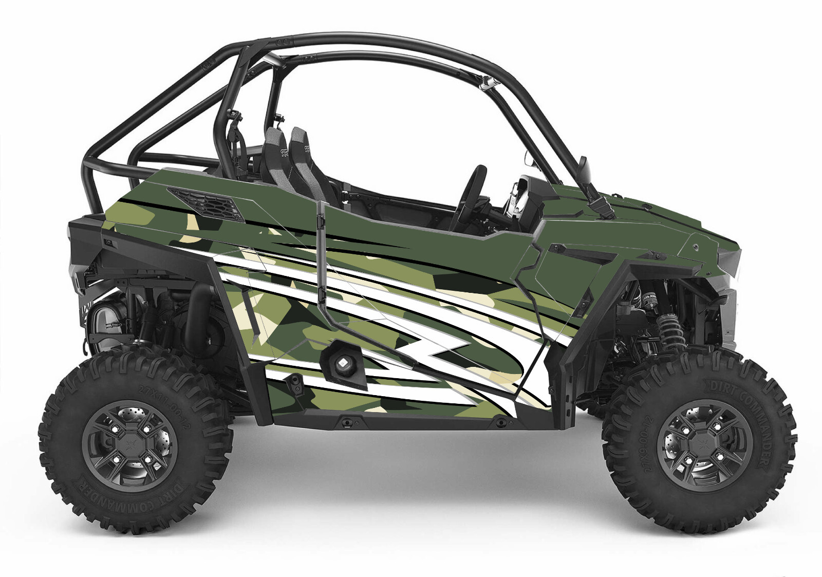 Grapfix 21+ Trail S graphics kit on a Polaris RZR