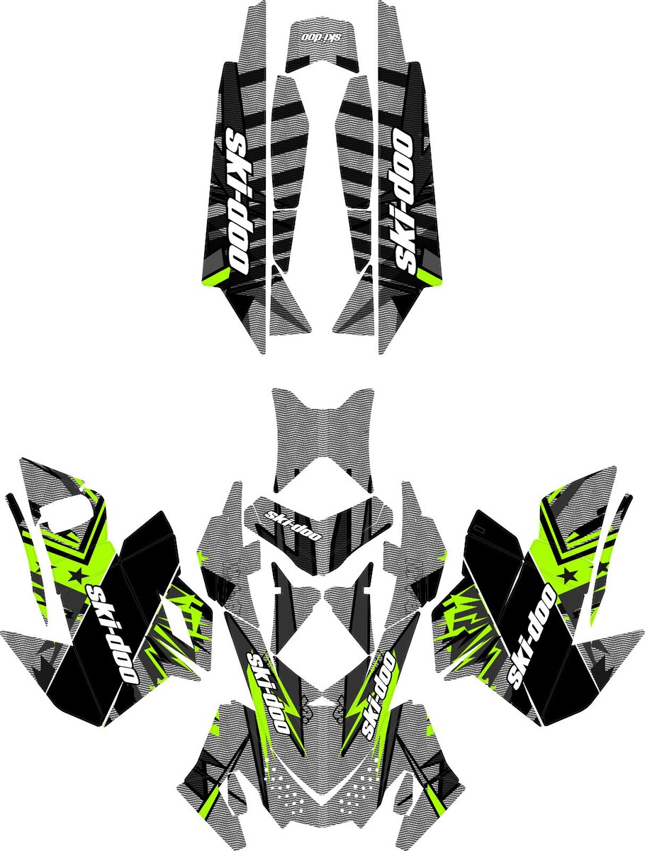 Custom graphics kit on a Ski-Doo REV XP