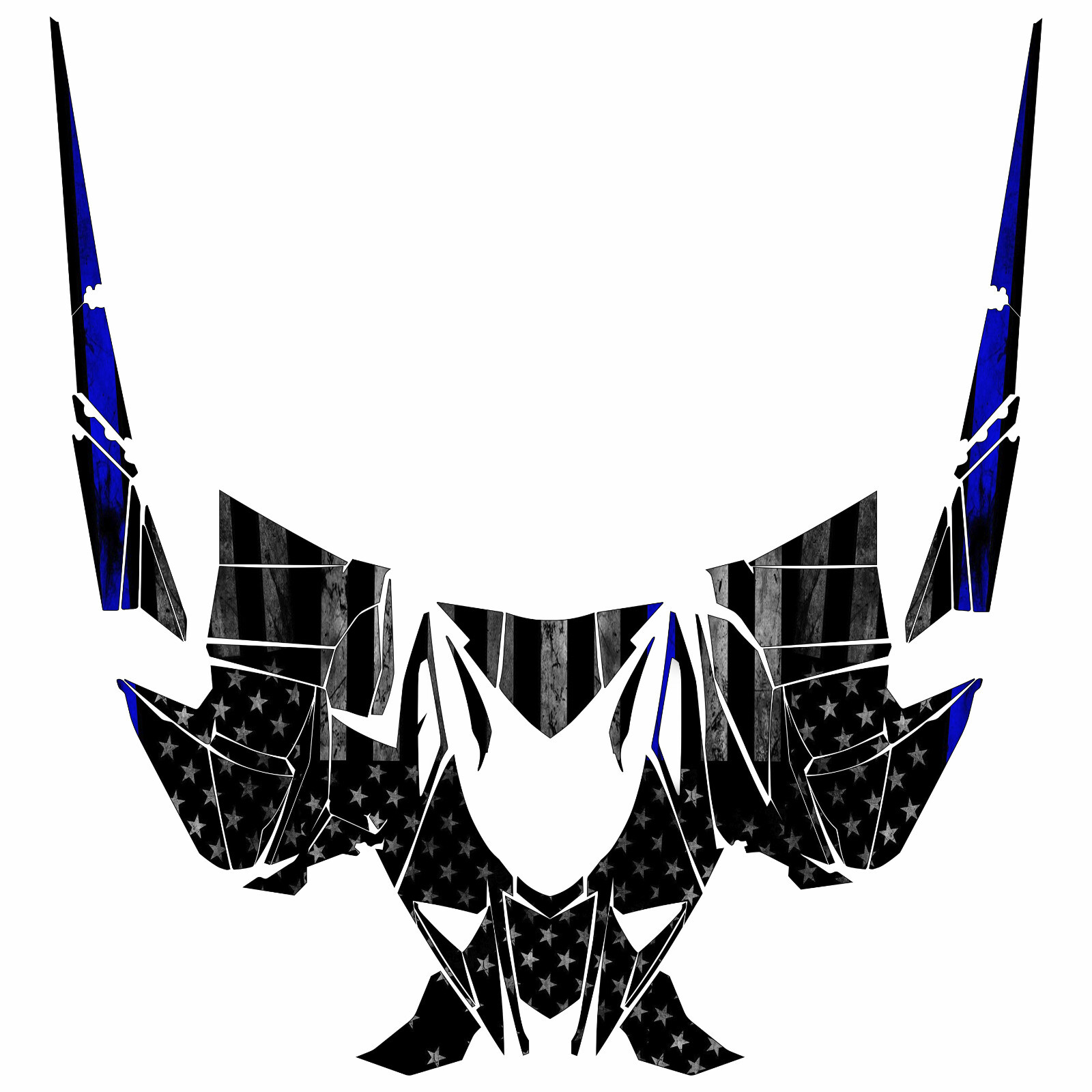 Blue Line graphics kit on a Arctic Cat M8000 / M9000