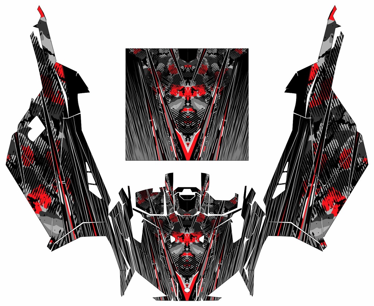 V22 graphics kit on a Polaris RZR