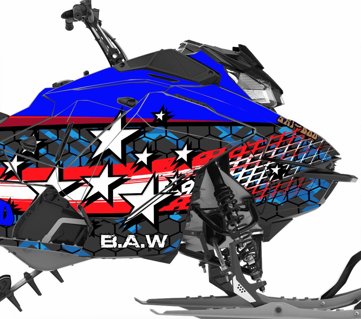 222 graphics kit on a Ski-Doo REV Gen 4