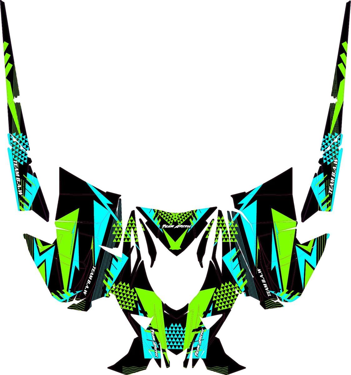 Retro graphics kit on a Arctic Cat M8000 / M9000