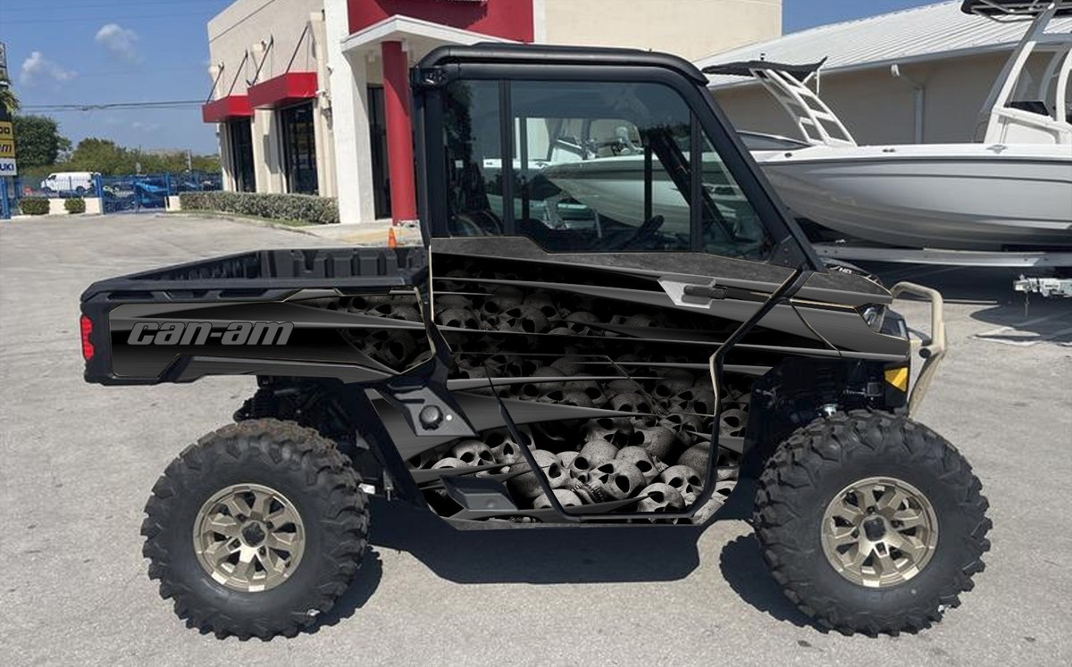 boneyard graphics kit on a Can-Am Defender
