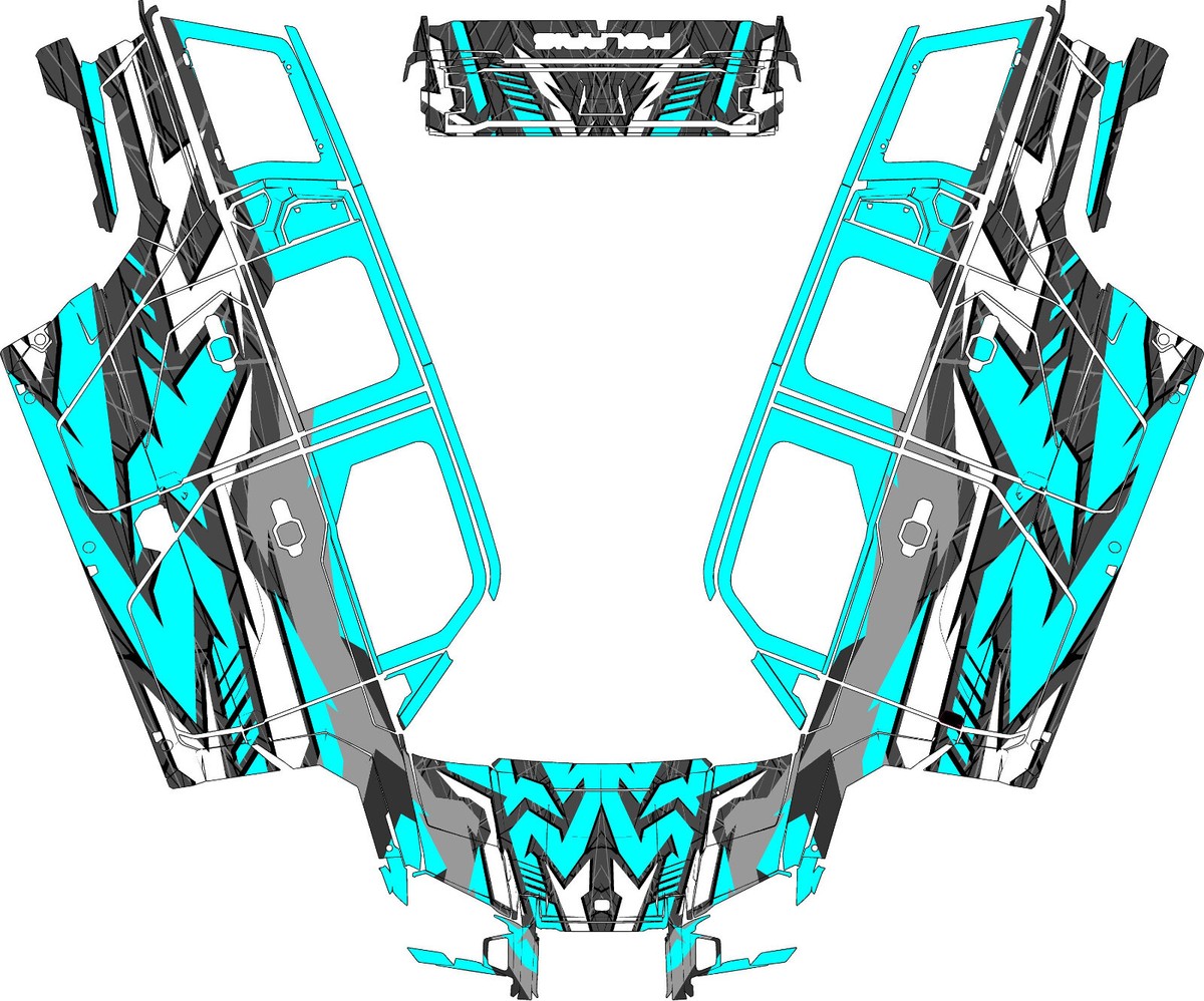 Custom ADV 1000 graphics kit on a Polaris XPEDITION