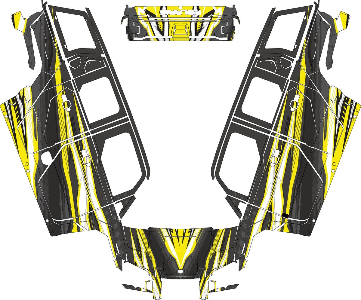 Custom ADV 1000 1 graphics kit on a Polaris XPEDITION