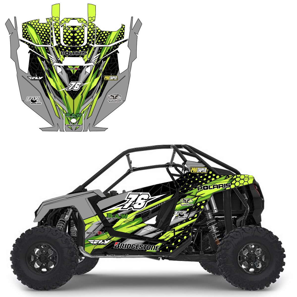 Grapfix 16 graphics kit on a Polaris RZR
