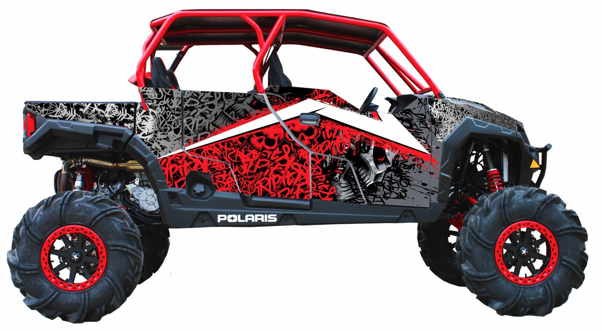 Skull 1000 graphics kit on a Polaris General