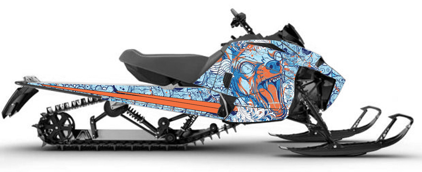 Custom graphics kit on a Arctic Cat Blast