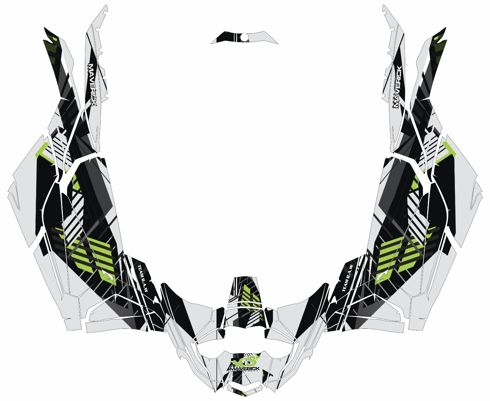 004 graphics kit on a Can-Am Maverick X3