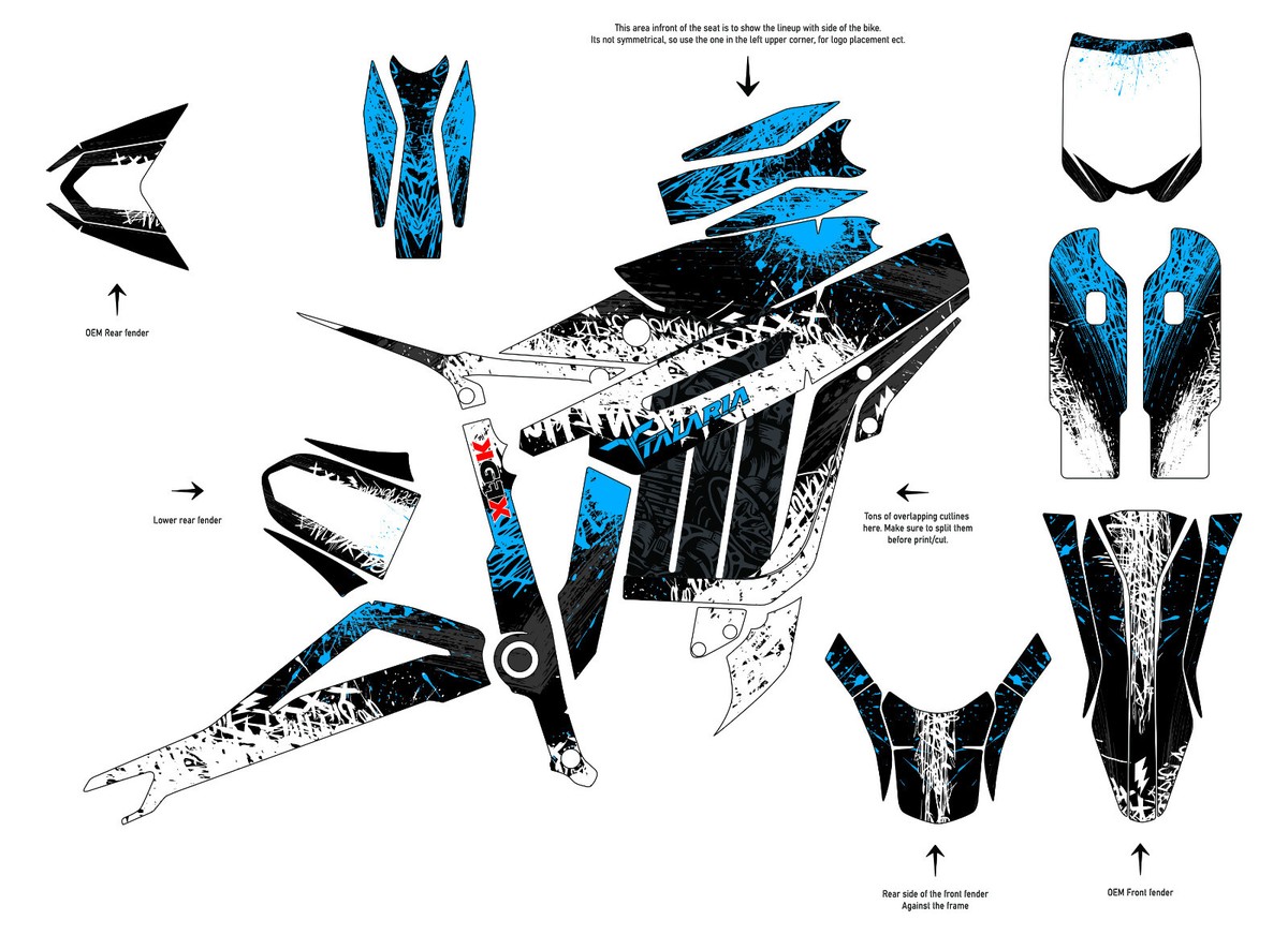 Custom graphics kit on a Talaria Sting R