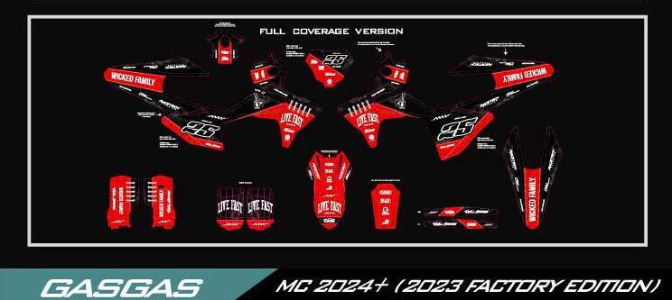 GAS graphics kit on a GasGas MC / EC / ES / SM