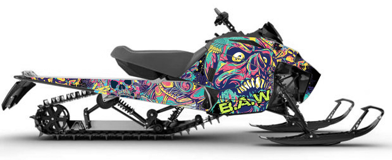 Skior graphics kit on a Arctic Cat Blast