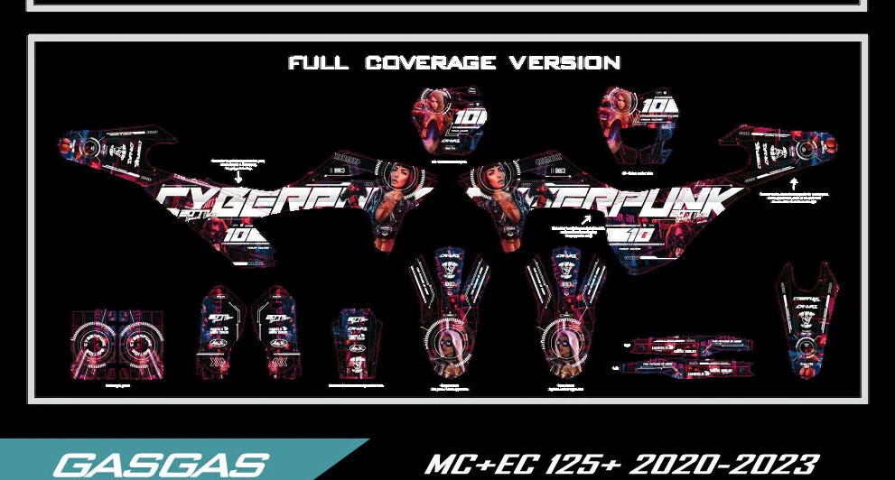 GAS graphics kit on a GasGas MC / EC / ES / SM