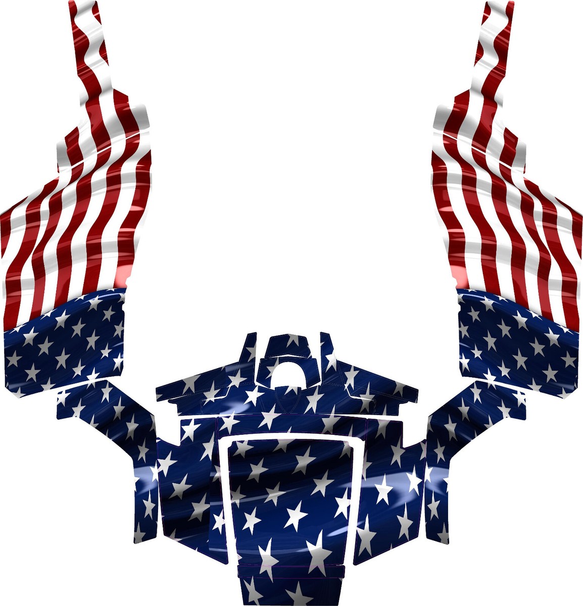 Grapfix Flag graphics kit on a Polaris RZR 800