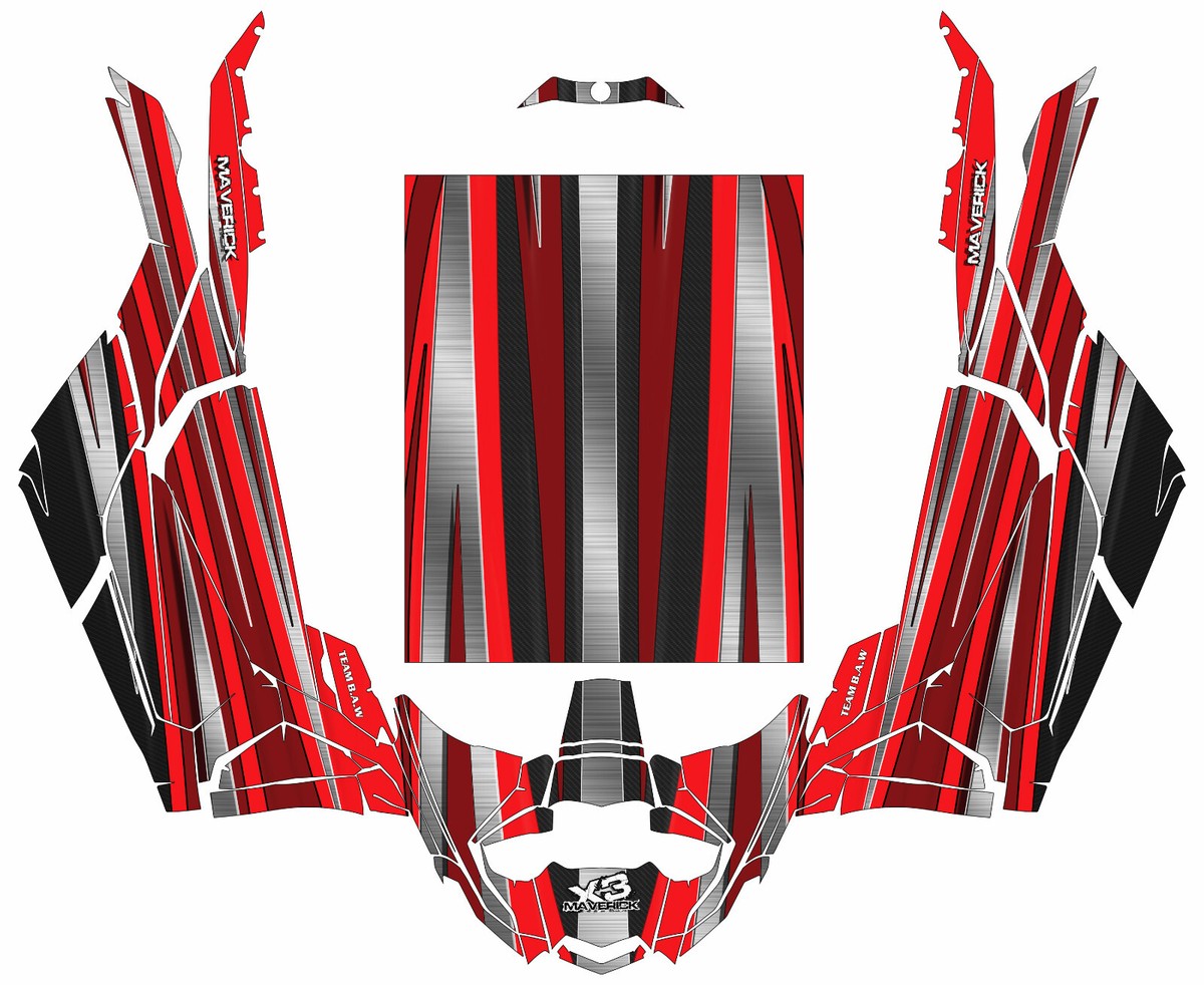 Camo x Golden graphics kit on a Can-Am Maverick X3