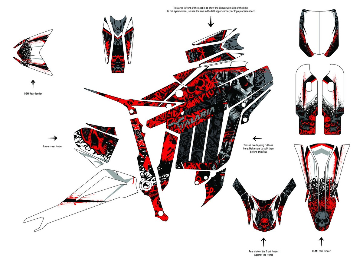 Custom graphics kit on a Talaria Sting R