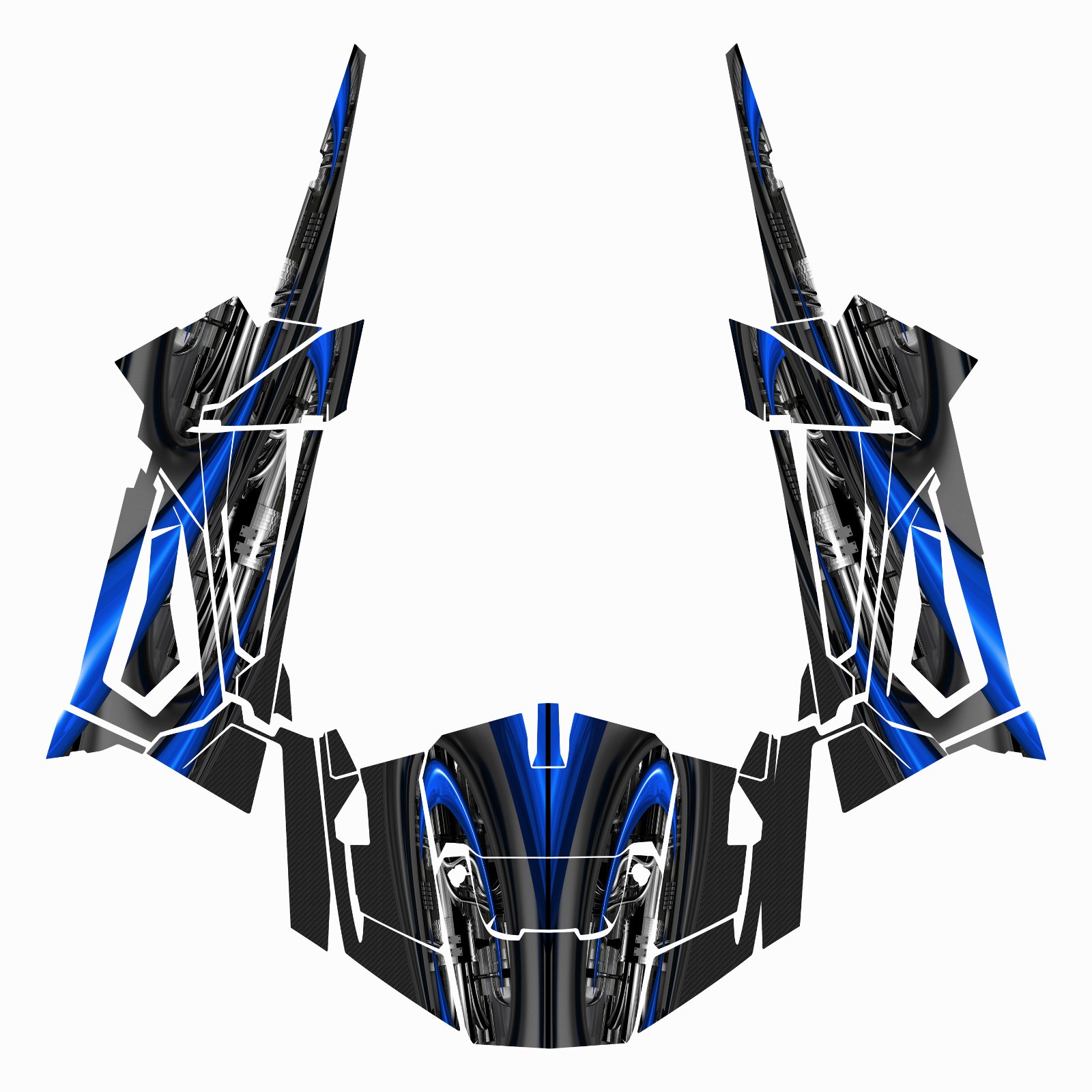 Jet graphics kit on a Polaris RZR