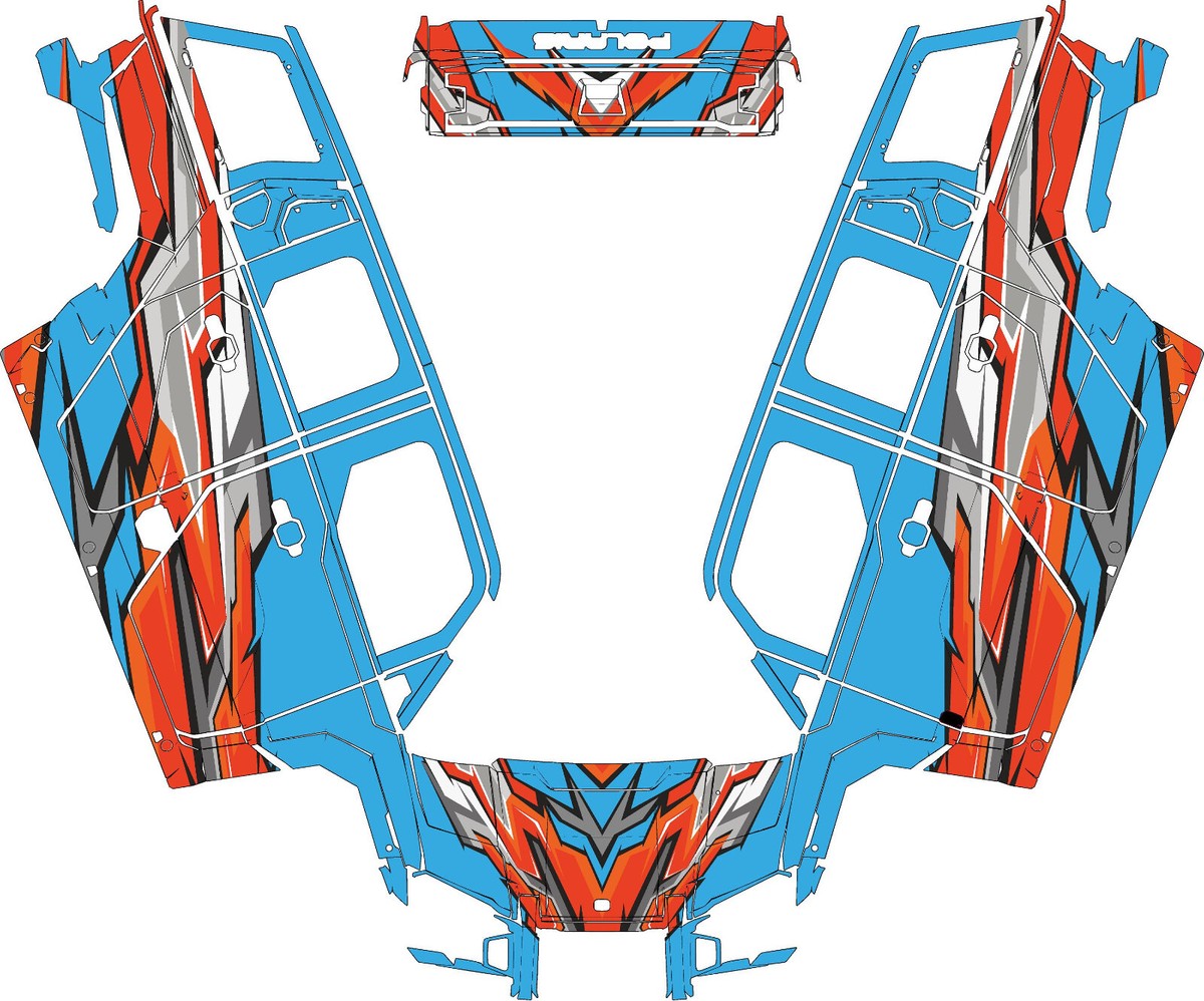 Custom ADV 1000 1 graphics kit on a Polaris XPEDITION