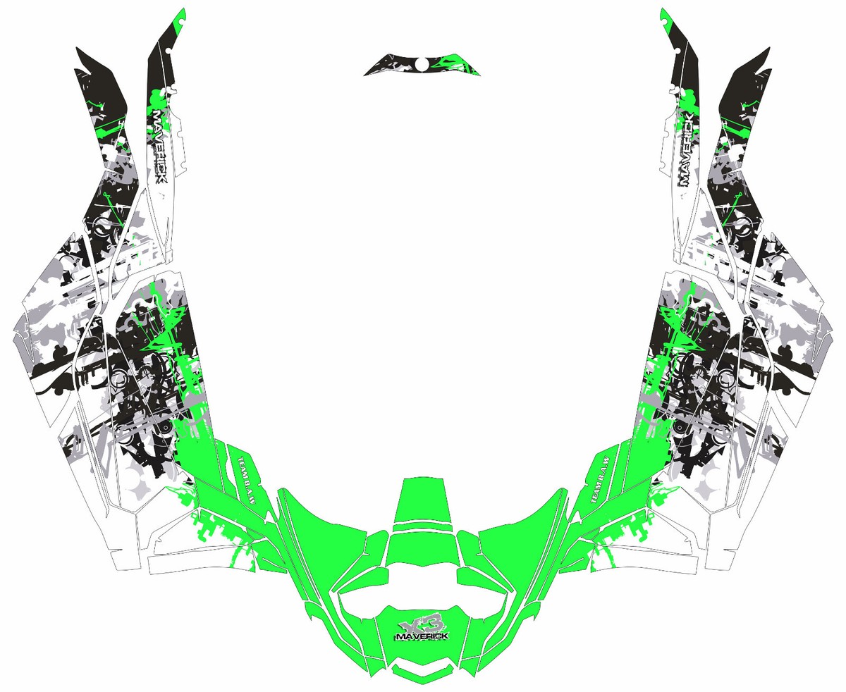 006-002 graphics kit on a Can-Am Maverick X3