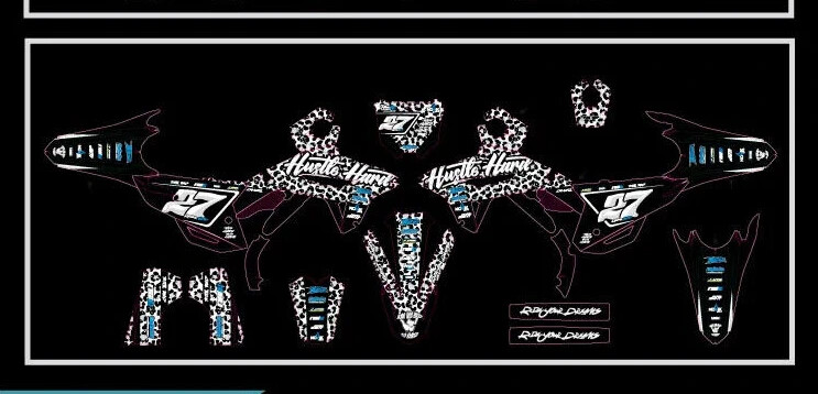 KATMANDU graphics kit on a Honda CRF 250 / 450