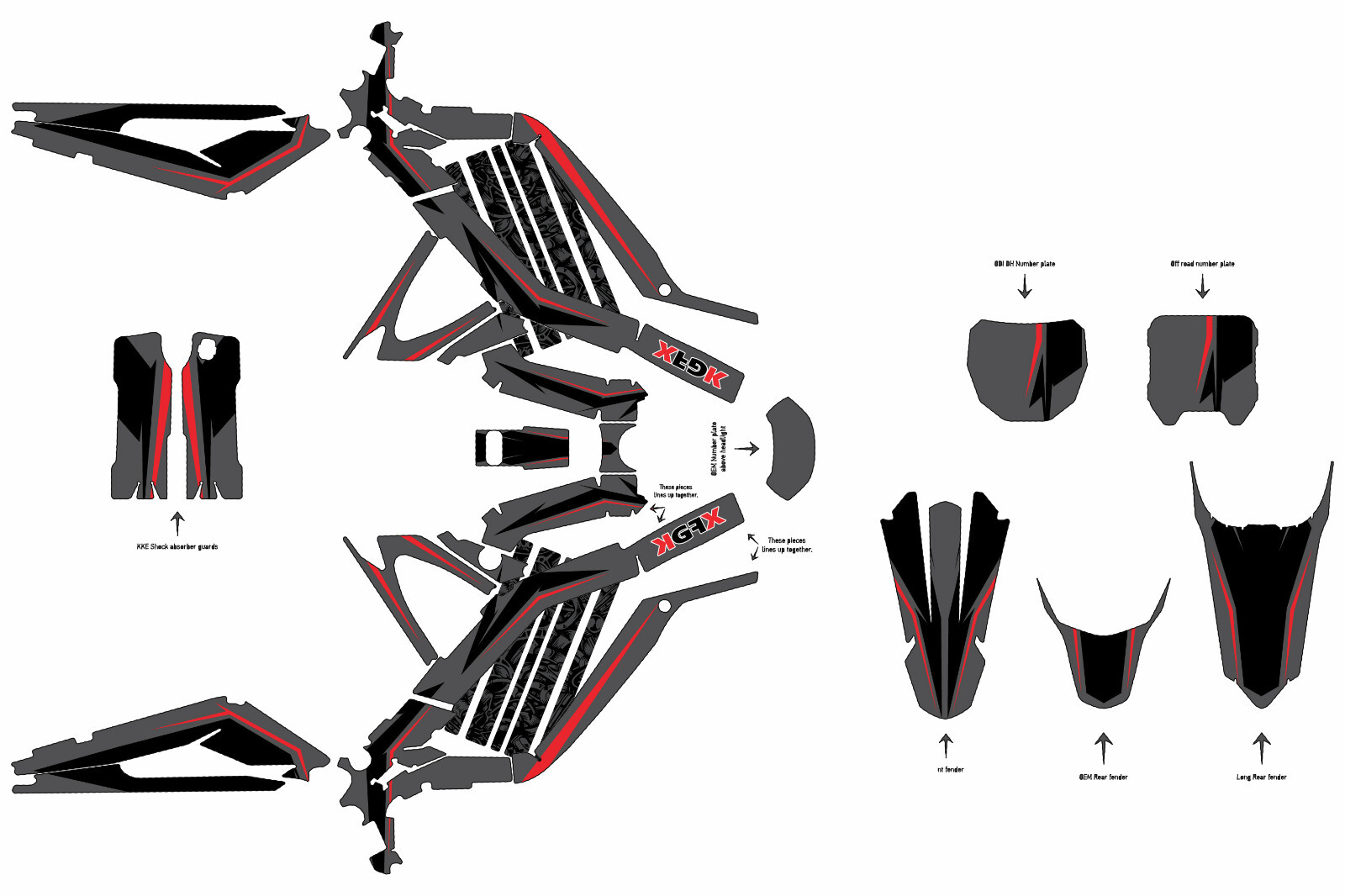 SOR RON SEGWAY graphics kit on a Surron