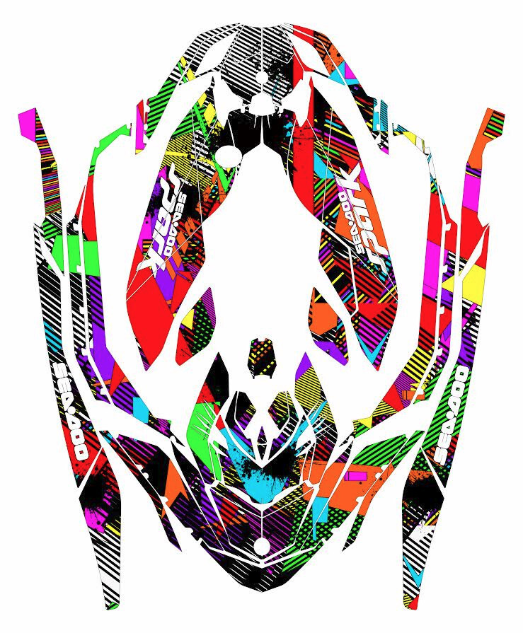 3up graphics kit on a Sea-Doo Spark TRIXX