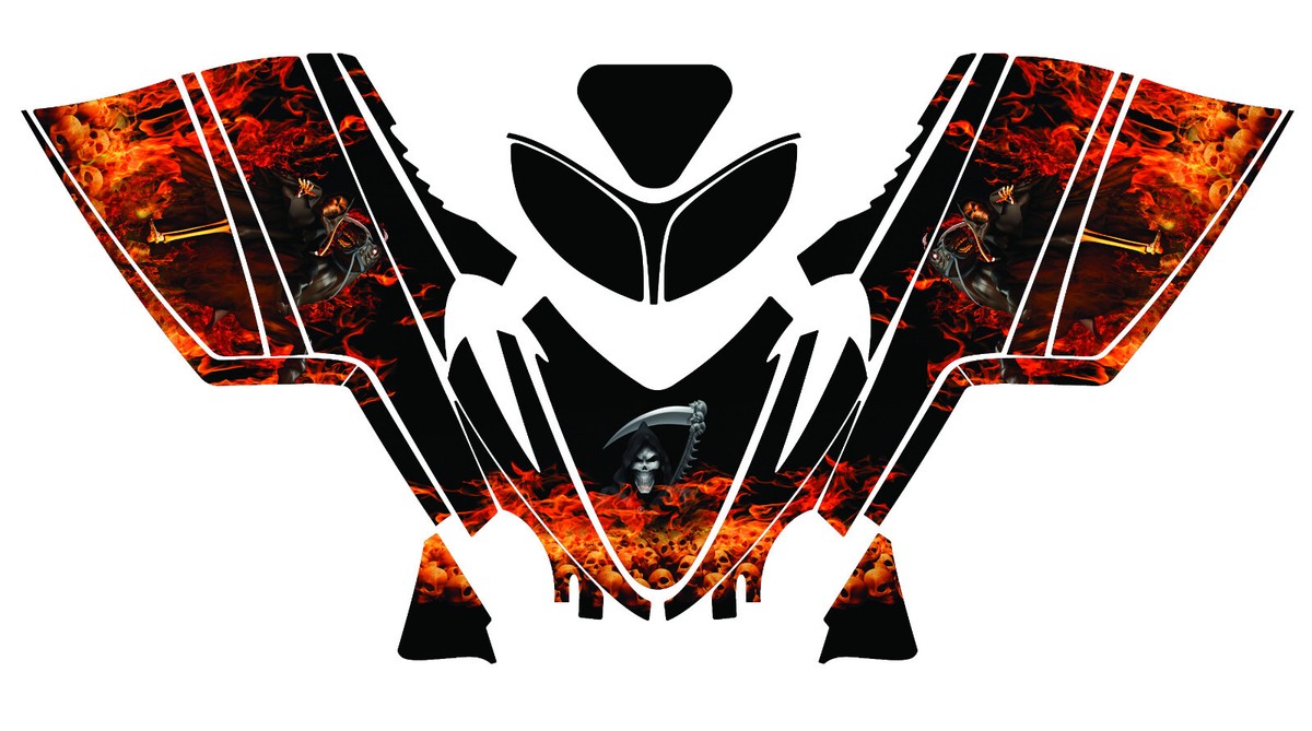 Custom graphics kit on a Arctic Cat Arctic Cat Snowmobile