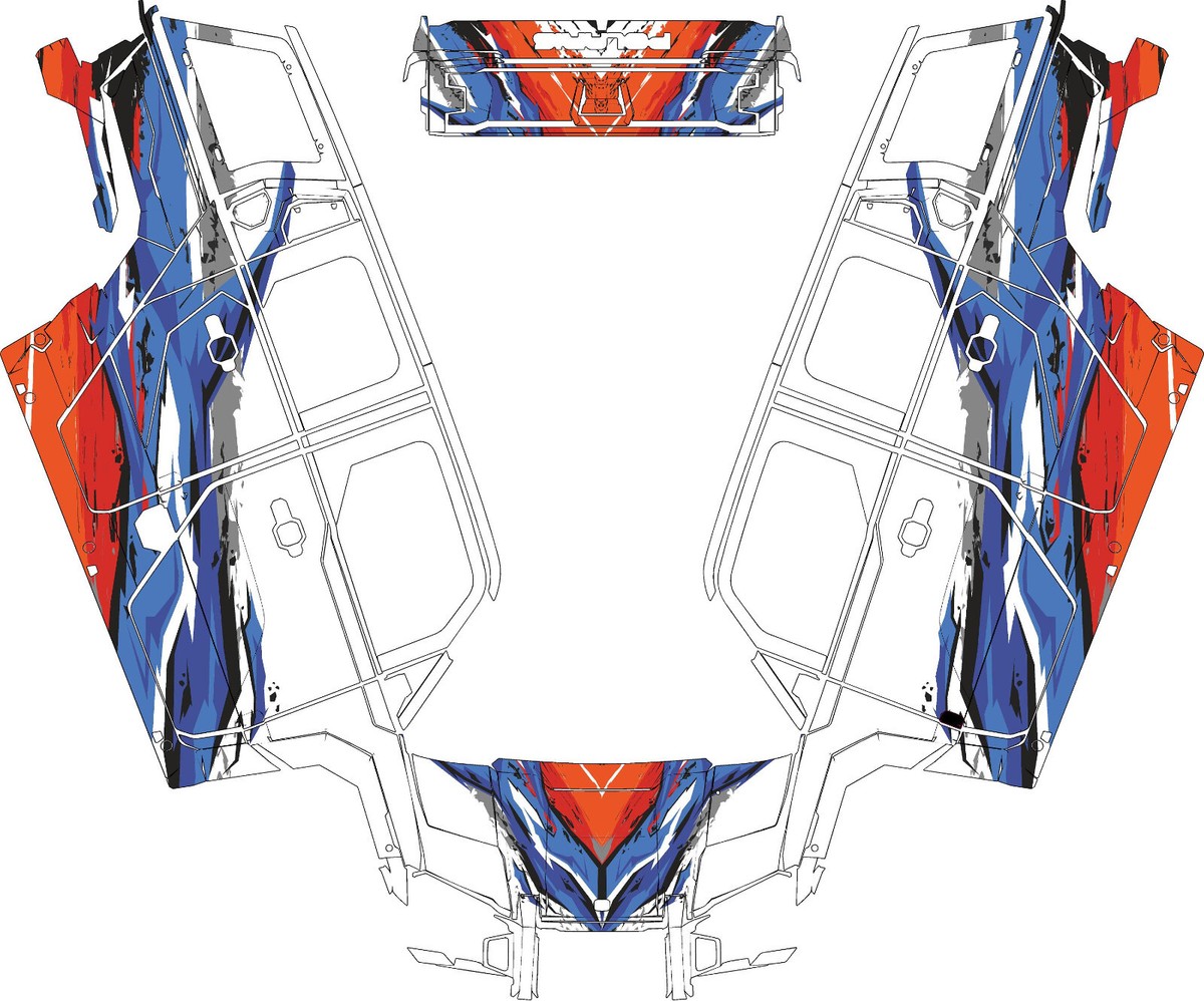 Custom ADV 1000 graphics kit on a Polaris XPEDITION