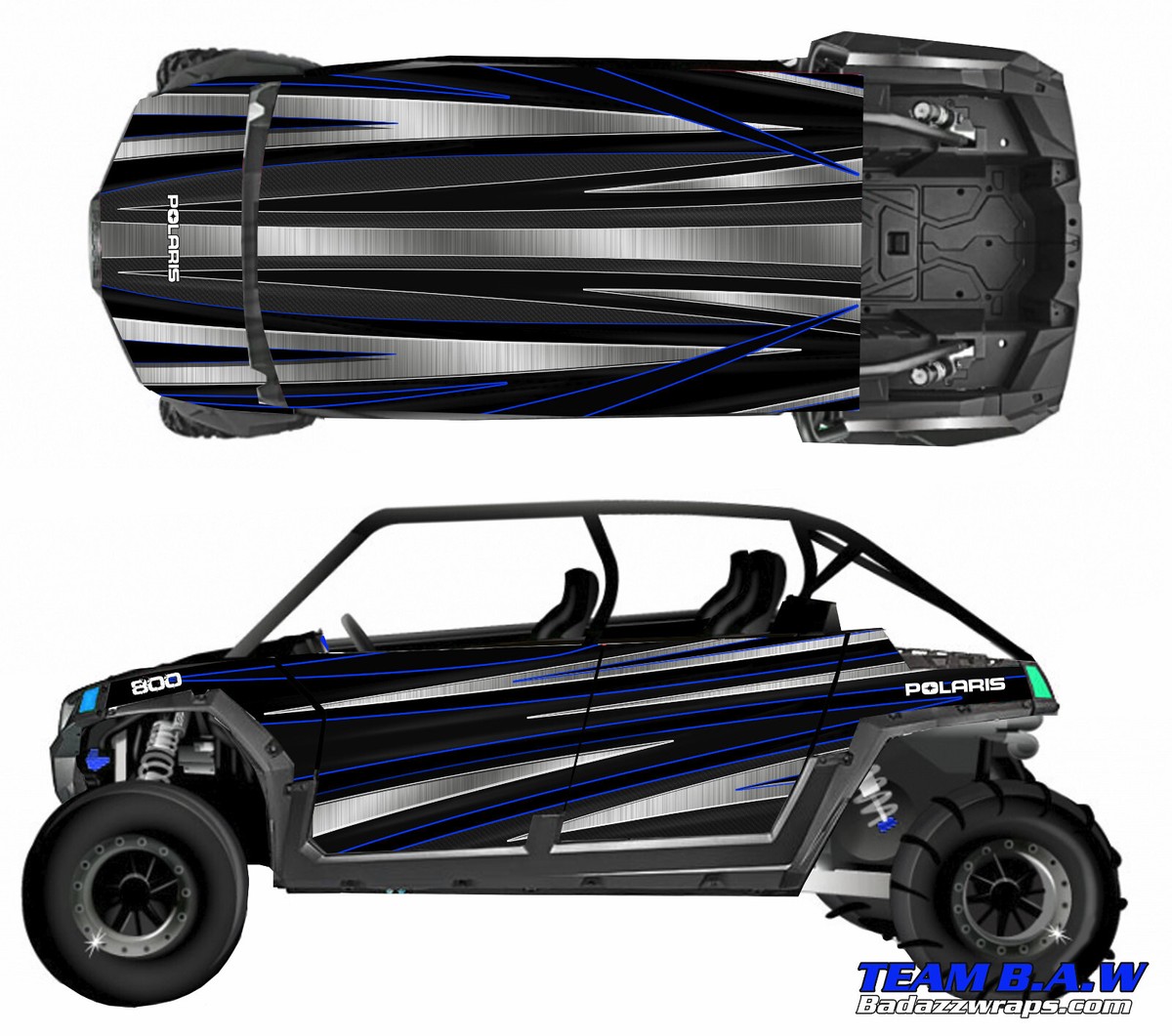 Grapfix 4 graphics kit on a Polaris RZR 800