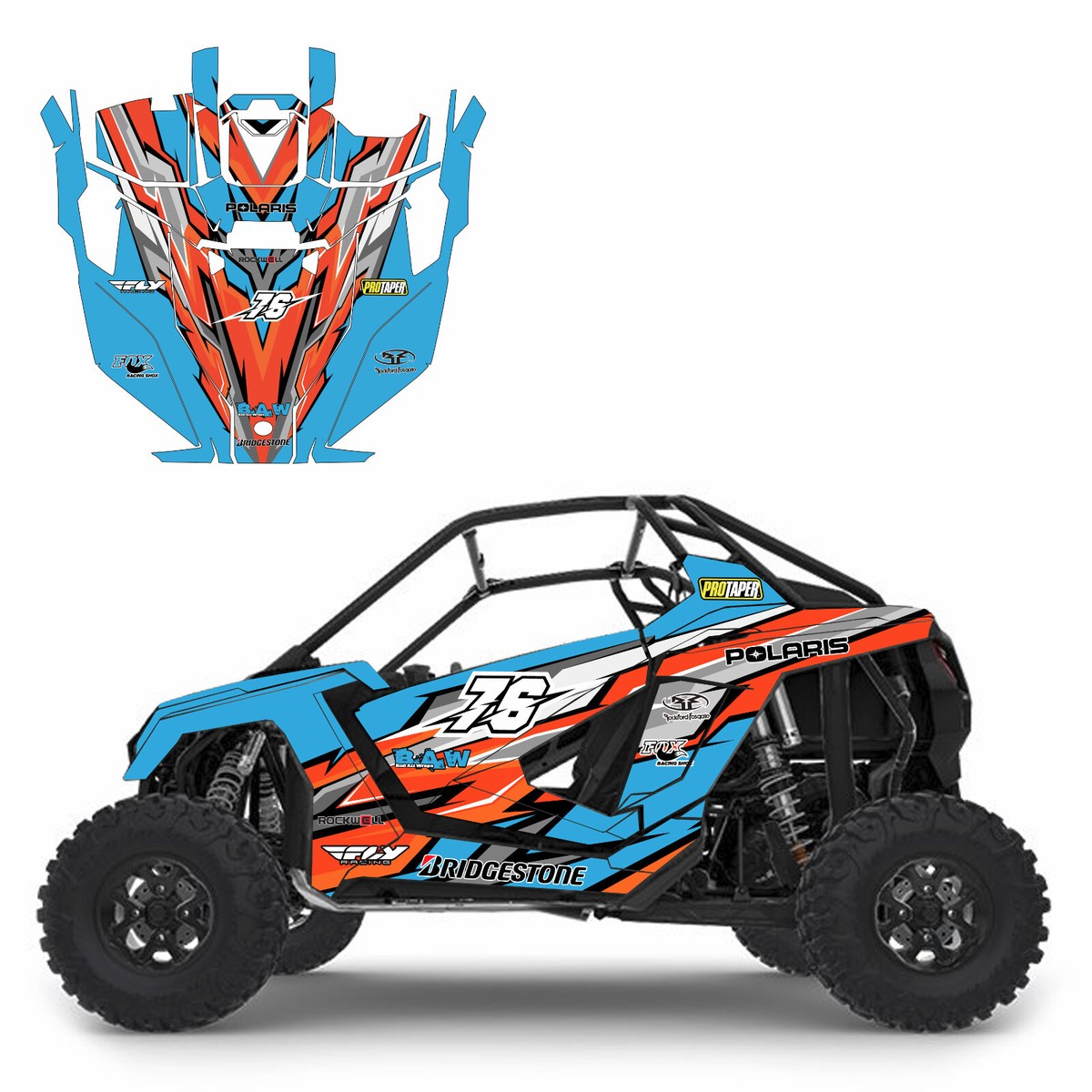 Grapfix 19 graphics kit on a Polaris RZR