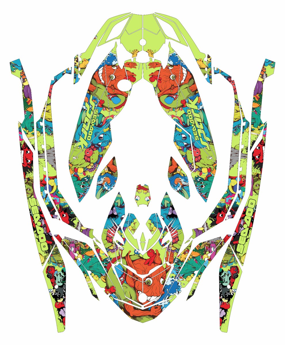 3up graphics kit on a Sea-Doo Spark TRIXX