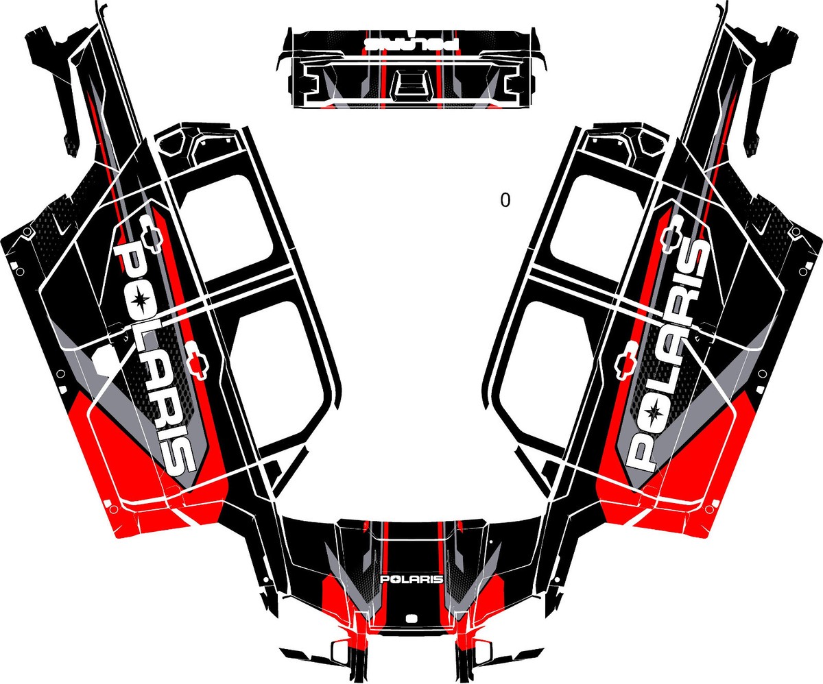 Custom XP5 1000 2 graphics kit on a Polaris XPEDITION
