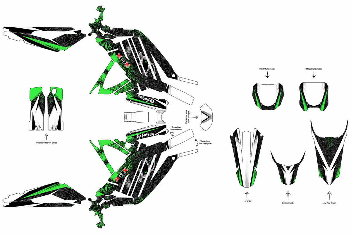 SOR RON SEGWAY graphics kit on a Surron