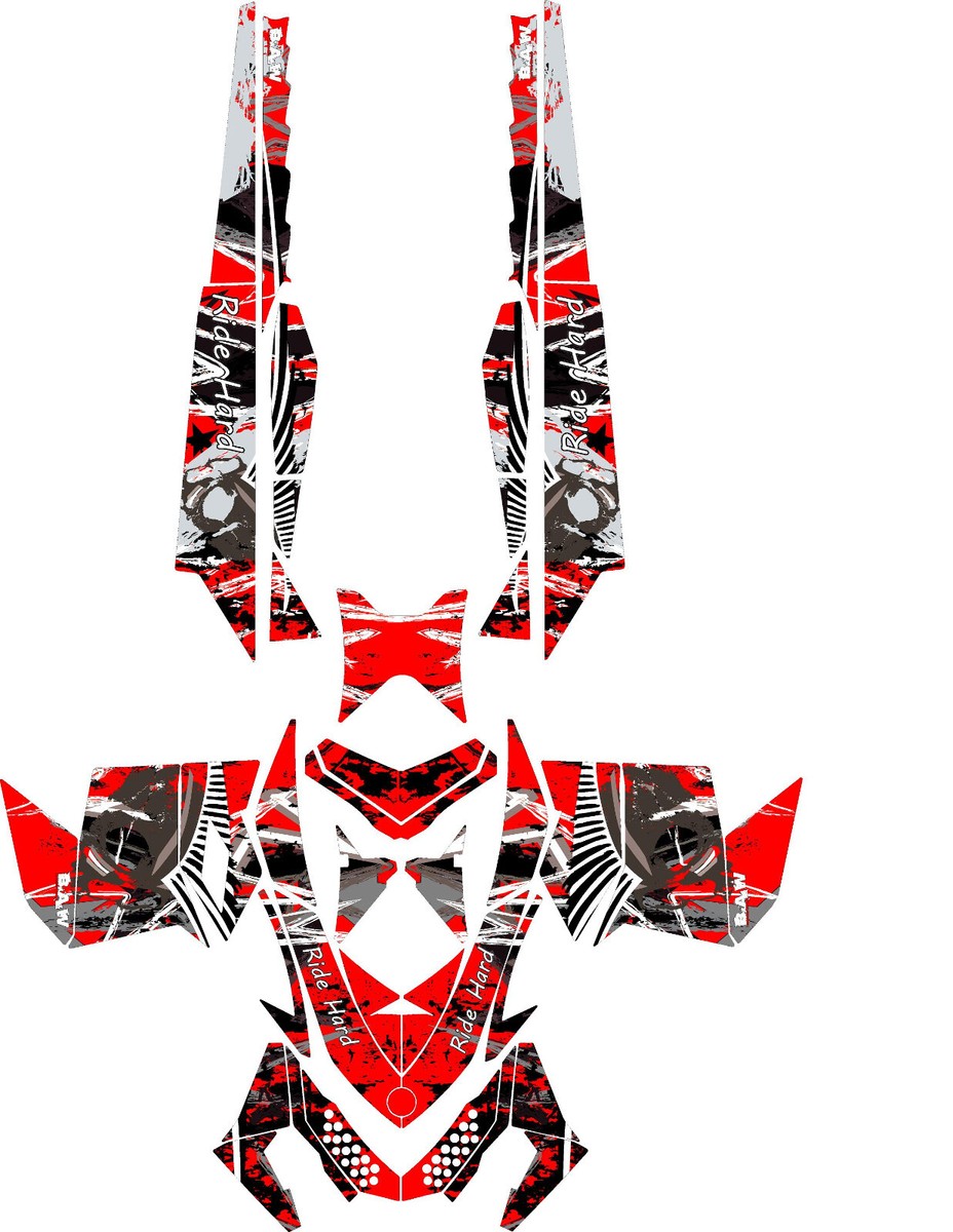Custom graphics kit on a Ski-Doo REV XP