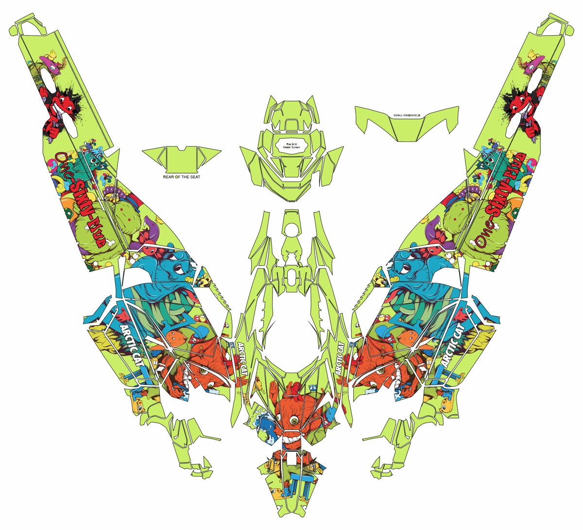 Plu graphics kit on a Arctic Cat Catalyst