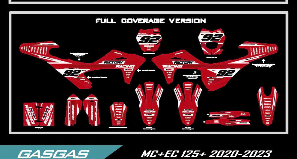 GAS graphics kit on a GasGas MC / EC / ES / SM