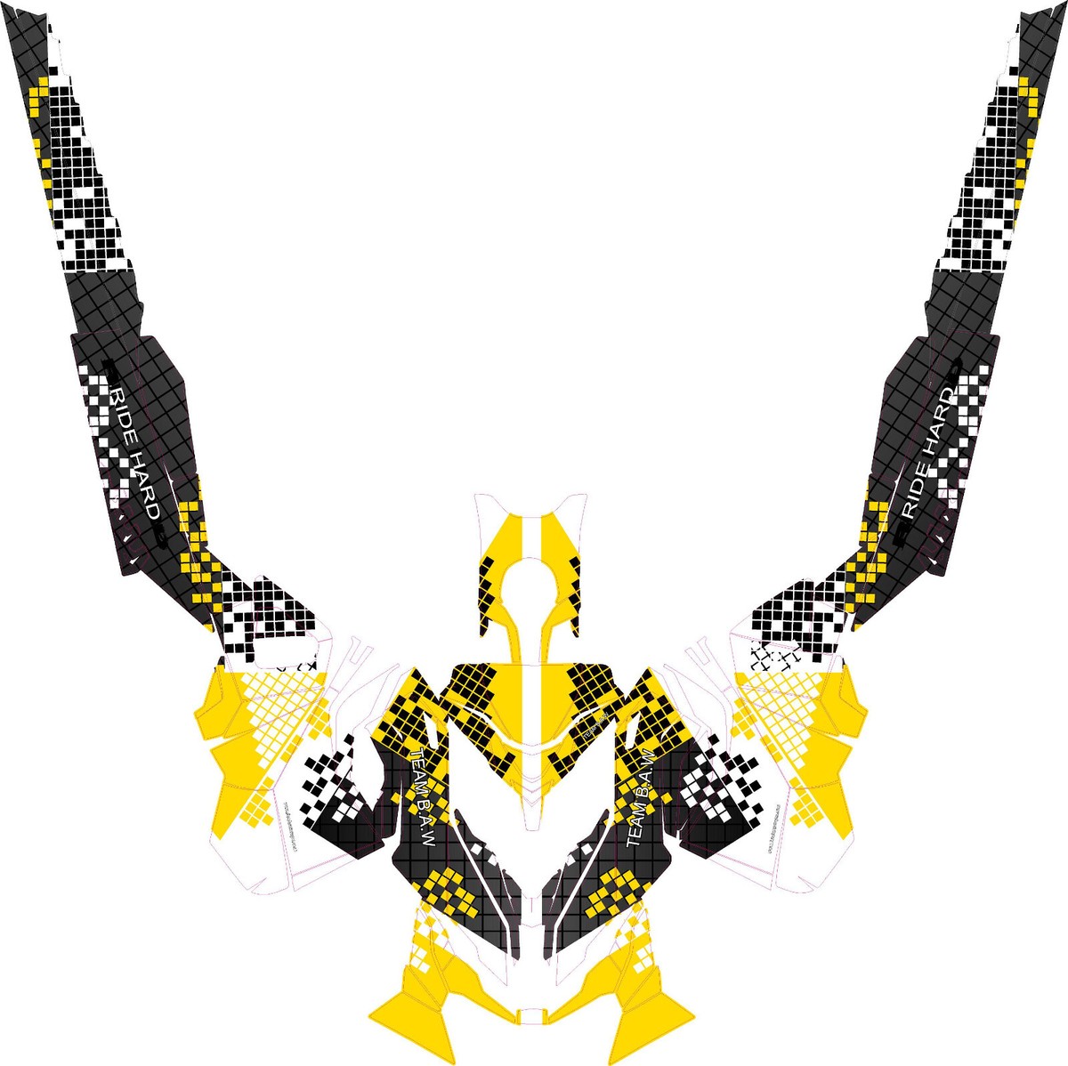 XS D27 graphics kit on a Ski-Doo MXZ