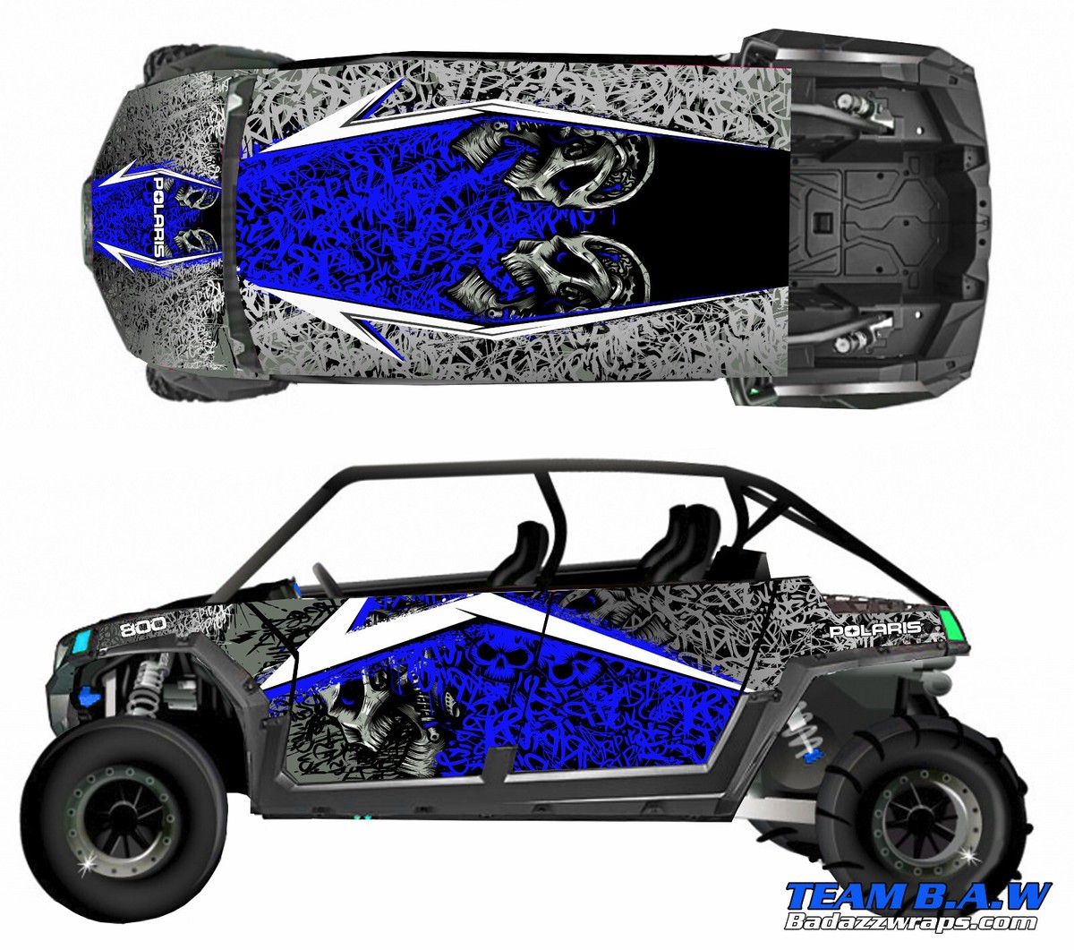 Grapfix 4 graphics kit on a Polaris RZR 800