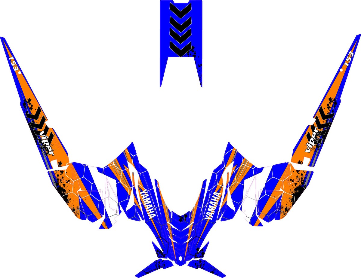 PLU graphics kit on a Yamaha SR Viper