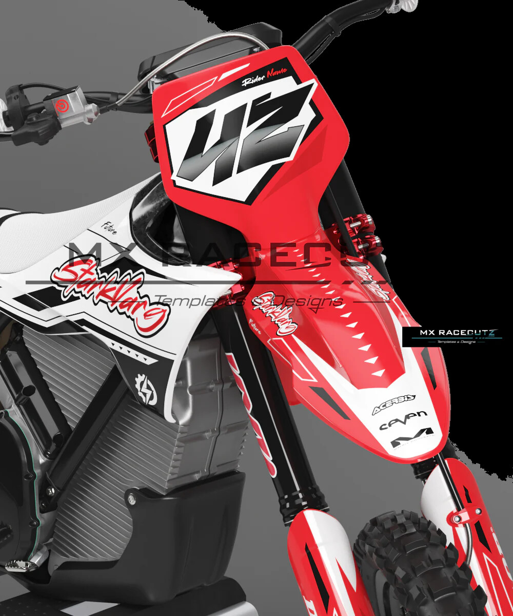 Charger graphics kit on a Stark Future Stark Future