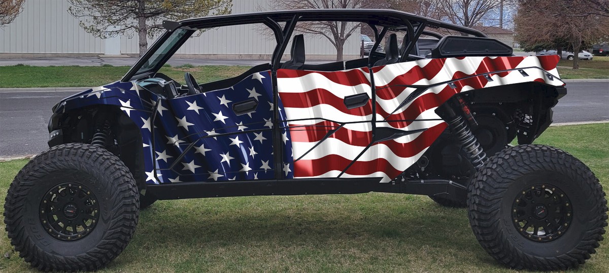 4th July graphics kit on a Kawasaki Teryx KRX 1000