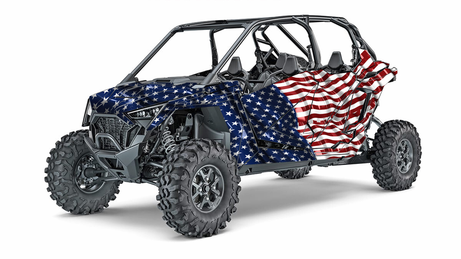 Grapfix Flag graphics kit on a Polaris RZR