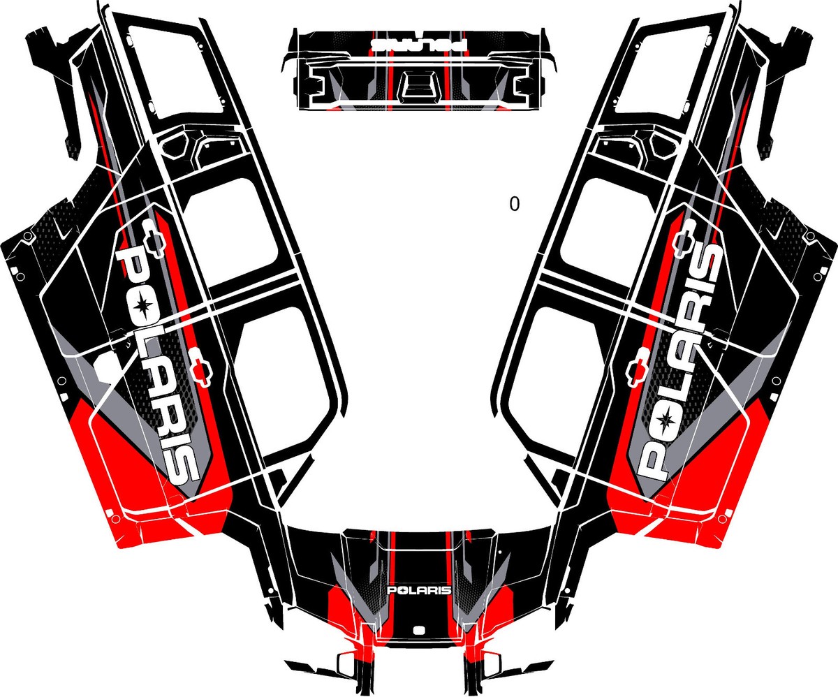 Custom ADV 1000 2 graphics kit on a Polaris XPEDITION