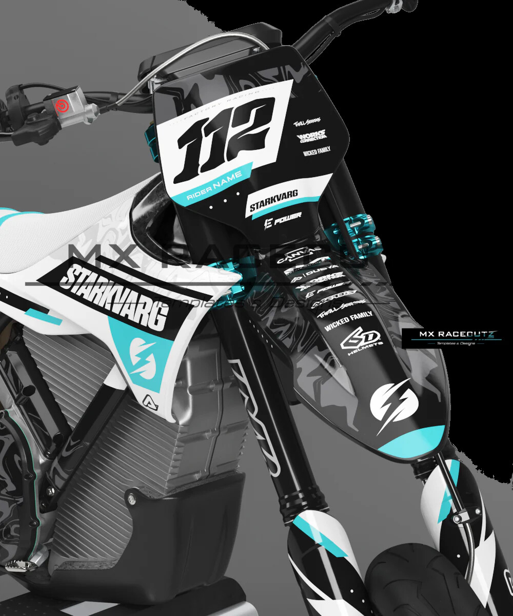 Charger graphics kit on a Stark Future Stark Future